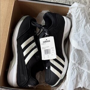 Adidas Black and White Athletic Shoes